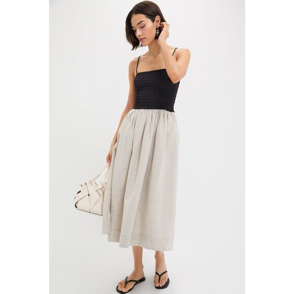 CIAO LUCIA Oatmeal Mael Dress NWT M Retail $365 Tuckernuck - Picture 7 of 7